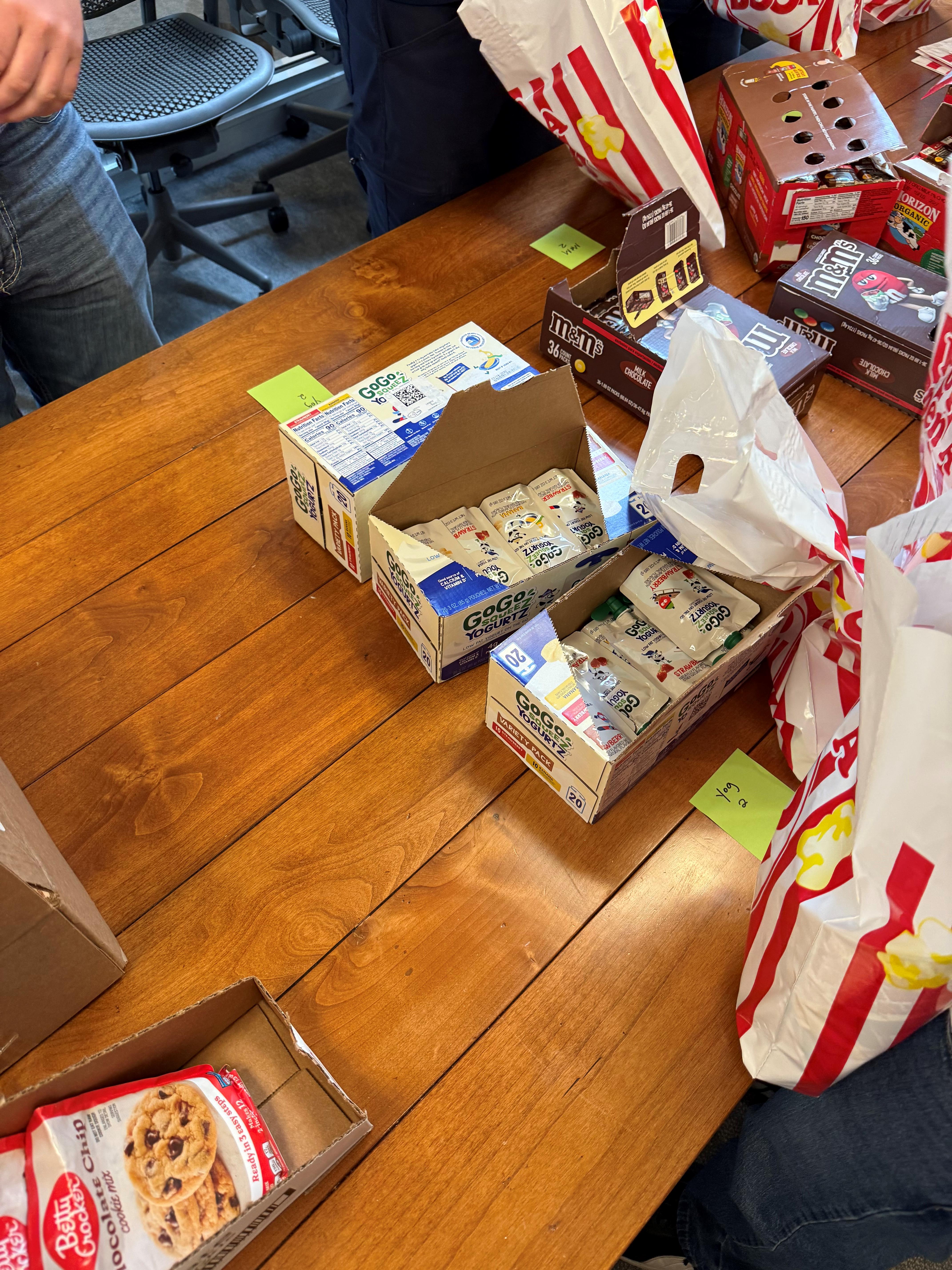 snacks for bag packing